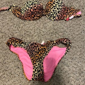 Cheetah print swim suit